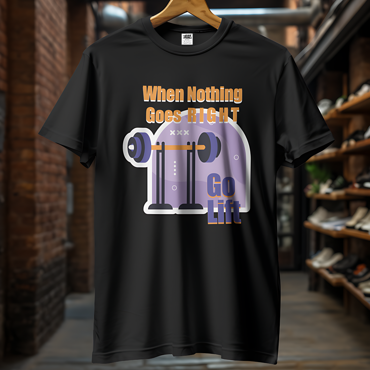 Lift Off Unisex Half Sleeve T-shirt