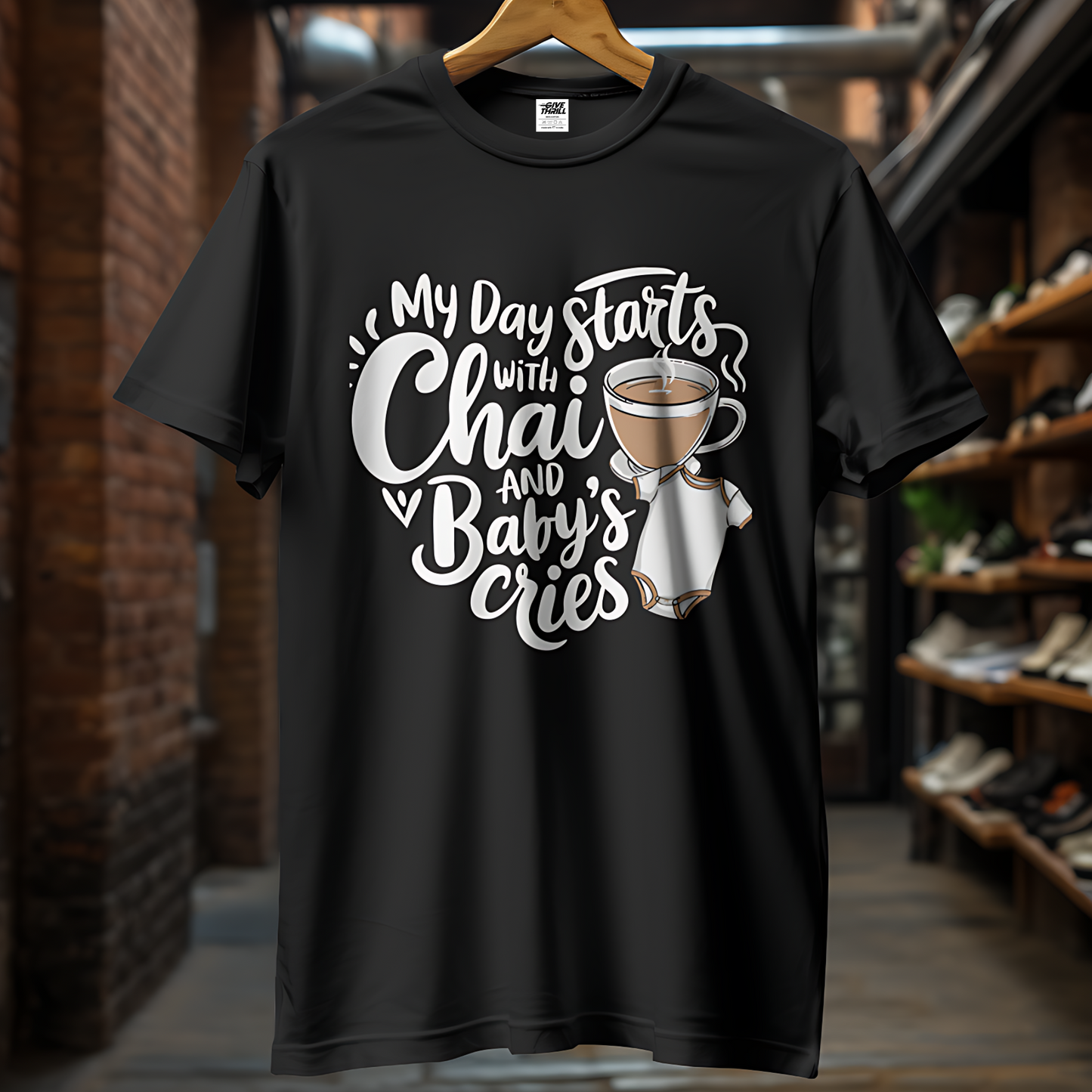 Morning Brew and Baby's Coo Unisex Half Sleeve T-Shirt