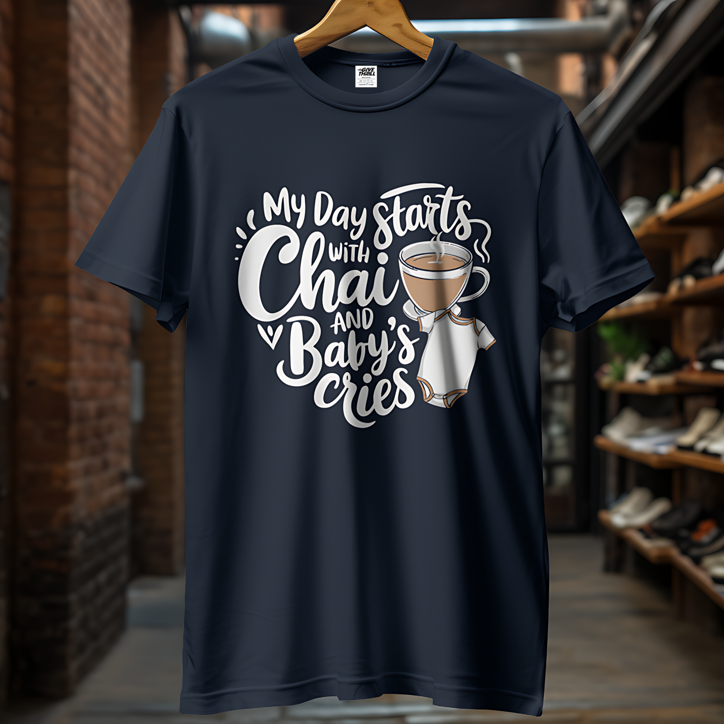 Morning Brew and Baby's Coo Unisex Half Sleeve T-Shirt