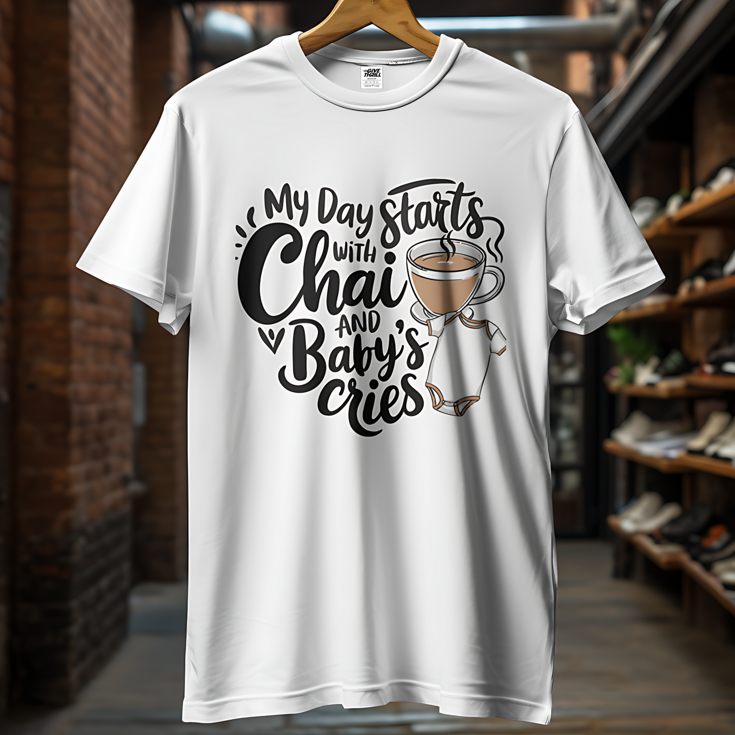 Morning Brew and Baby's Coo Unisex Half Sleeve T-Shirt