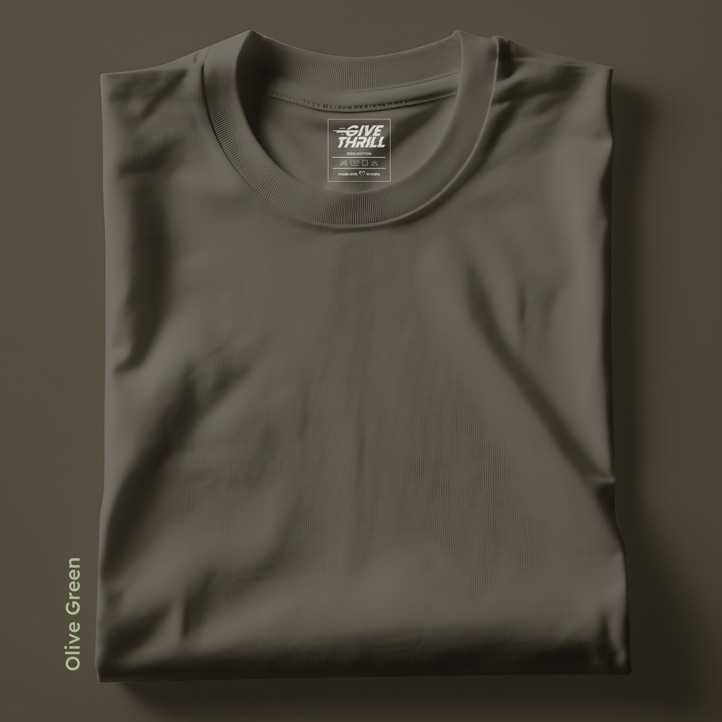 Crew Neck Solid Colour T-Shirts - Earthy Elegance Collection