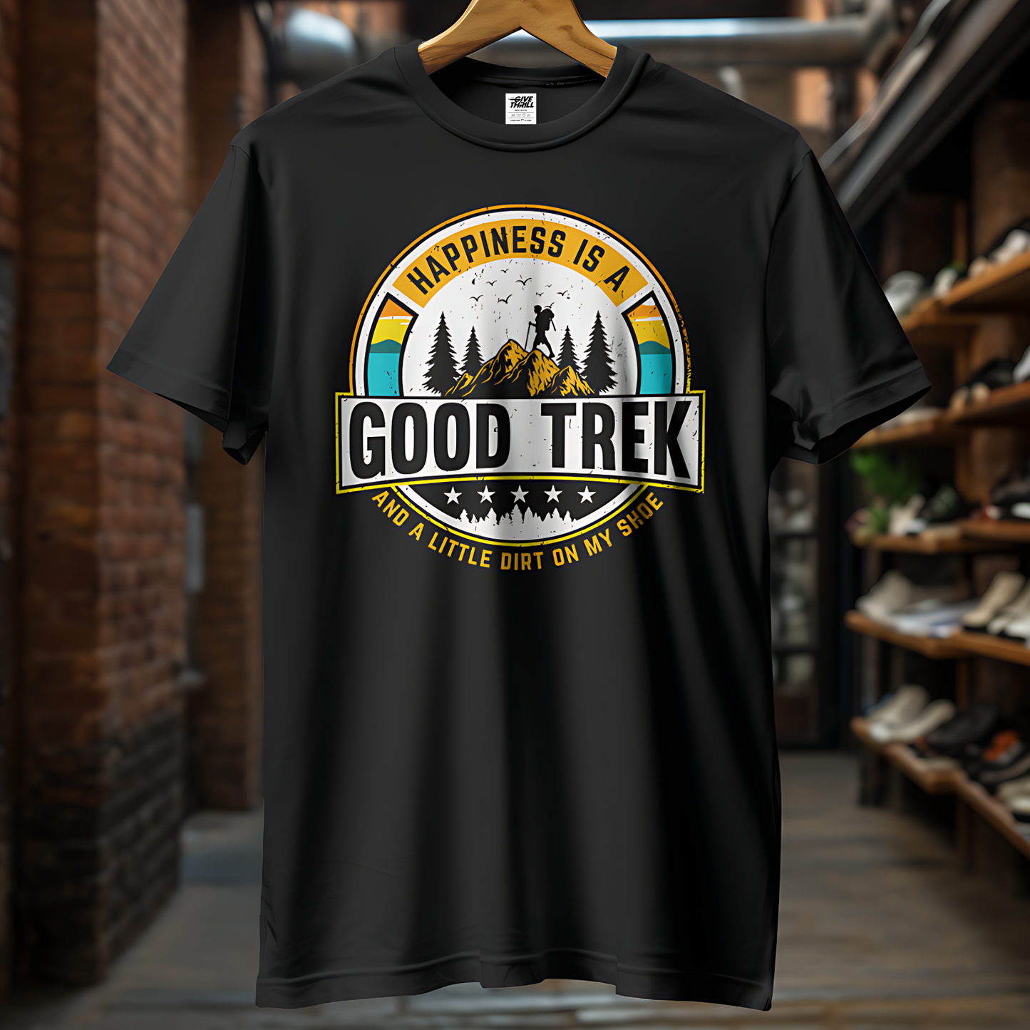 Happy Trek Unisex Half Sleeve T-Shirt