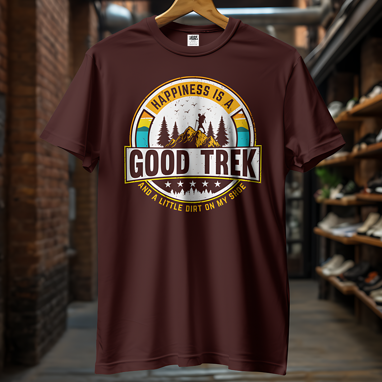 Happy Trek Unisex Half Sleeve T-Shirt