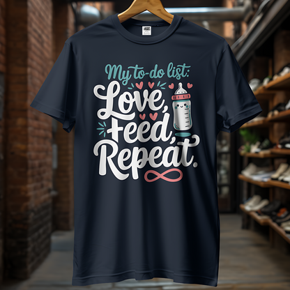 Love, Feed, Repeat Unisex Half Sleeve T-Shirt