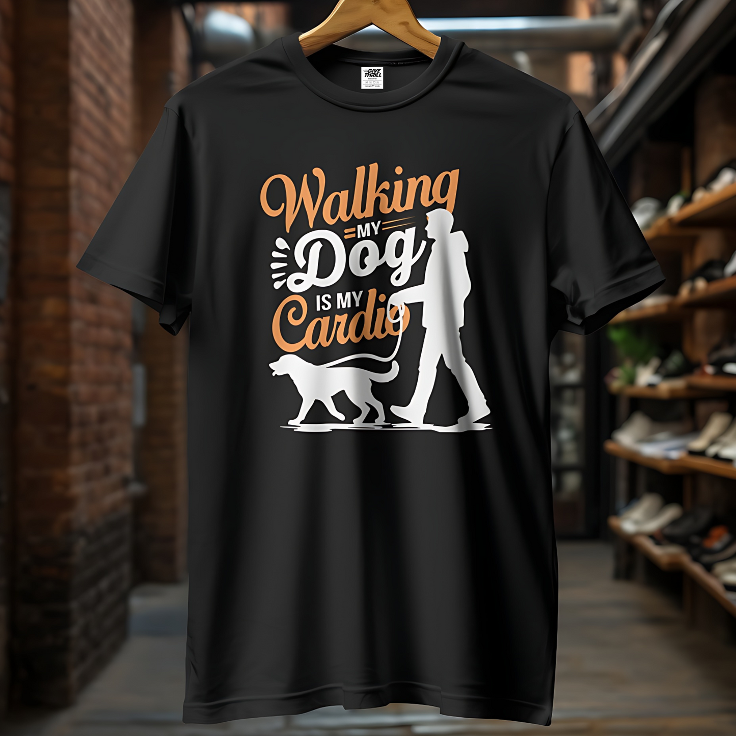 Walking Buddy Unisex Half Sleeve T-Shirt