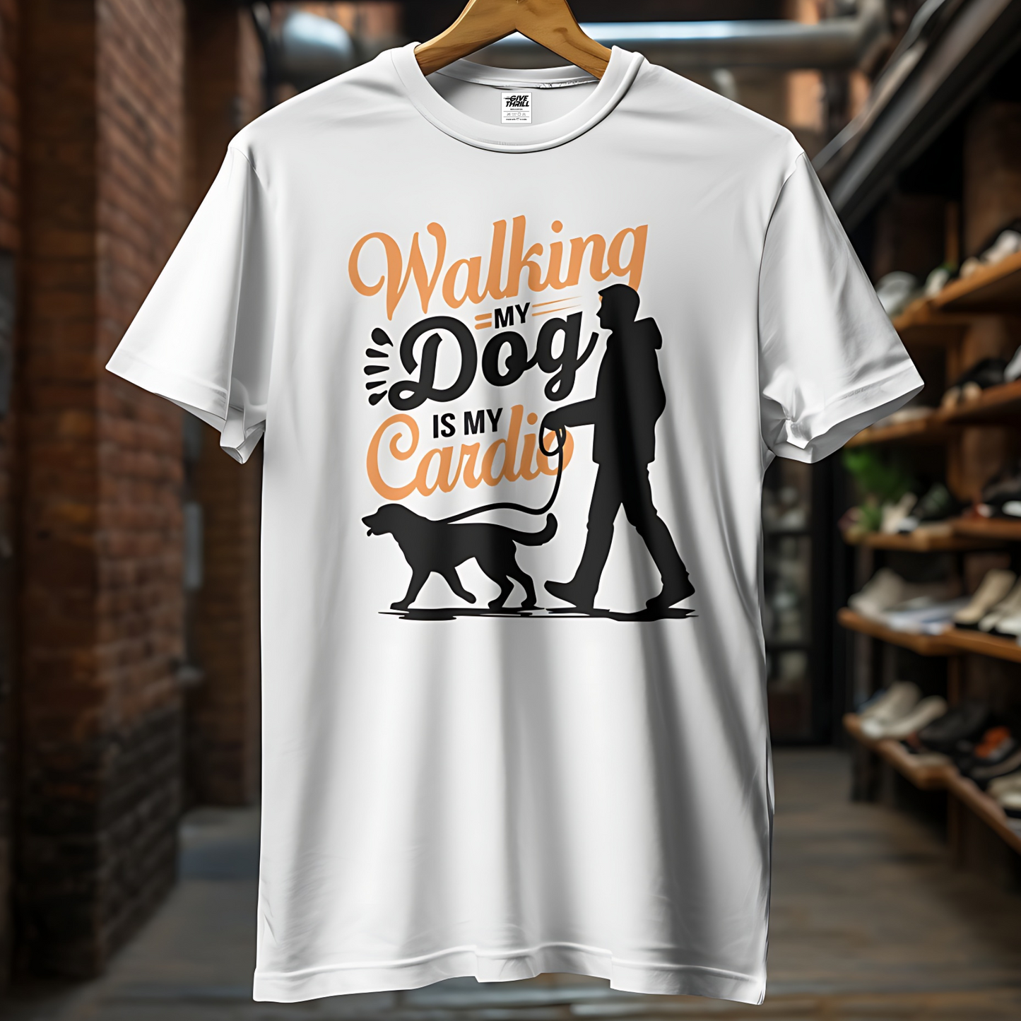 Walking Buddy Unisex Half Sleeve T-Shirt